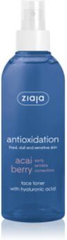 Ziaja Acai Berry tónico facial com ácido hialurónico 200 ml. Acai Berry