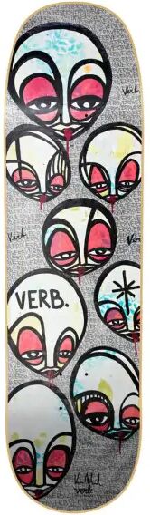 Skateboard Deck Verb (8.75" - Faces Gray)
