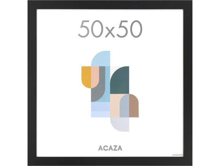 ACAZA Fotolijst - Fotokader - Fotolijst 50x50 cm - Fotokader 50x50 cm - MDF Hout - Zwart