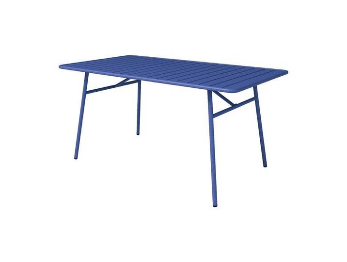 Table de jardin L.160 cm en métal - Bleu nuit - MIRMANDE de MYLIA