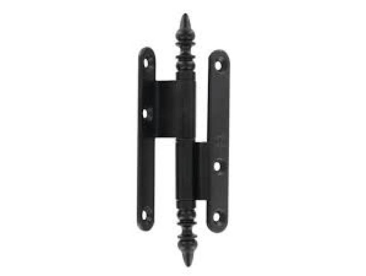 Bros - Paumelle Rustique Contrecoudée Acier 110x60x70 - Fer Patiné Verni - Droite - 23ard1163