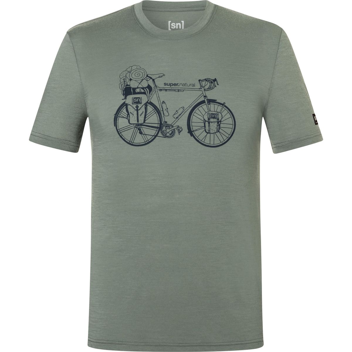 Super.Natural M Wander Wheel Tee eucalyptus/blueberry (70I) L SNMP0127270IL