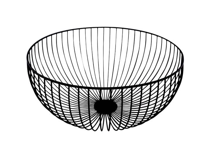 Korb Svart schwarz D 30 cm - Material: Metall