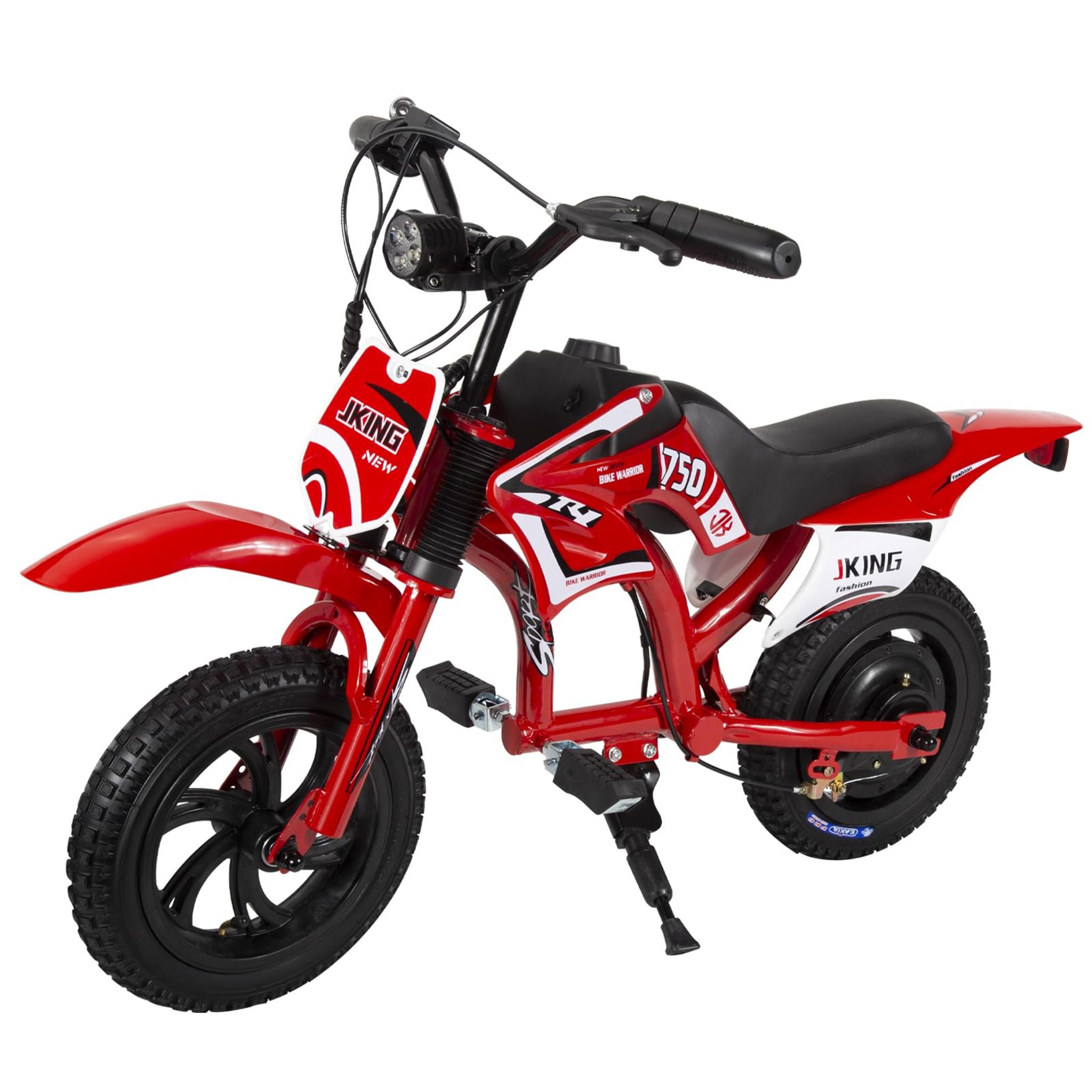 C6 Elektro Motorrad Kinder, 12-Zoll 160W Motor, 3-Geschwindigkeits LCD-Display, Max 16km/h, Scheinwerfer, 50kg max, Dirt bike für Kinder von 4-10 Jahr