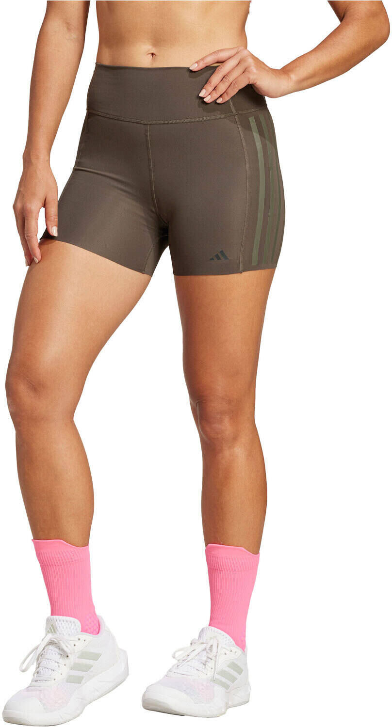 Adidas optime pantalones y mallas cortas fitness mujer Negro (M)