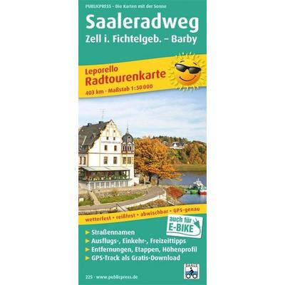 Publicpress Leporello Radtourenkarte Saaleradweg, Zell im Fichtelgebirge, Barby 1:50.000, Sonstige von , KOMPASS Freytag & Berndt, 978-3-89920-225-0