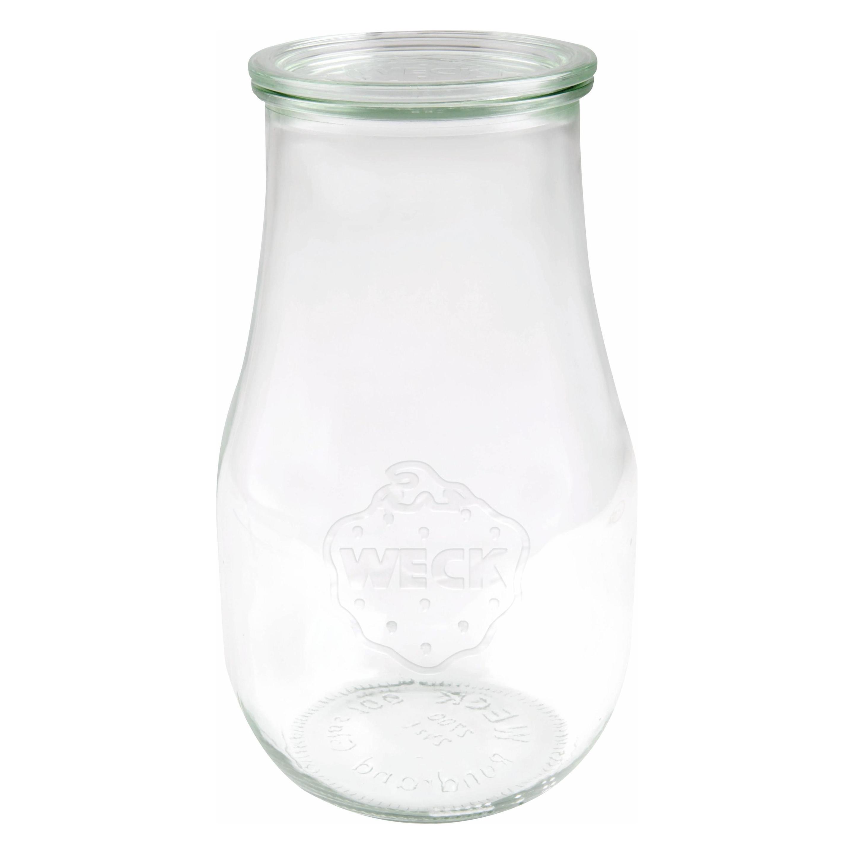 Dosen-Zentrale Weck Tulpenglas 2700 ml (Hochwertiges Einweck, Einmach Glas mit Glasdeckel zum Einkochen Hitzebest (1 Stk., 2.70 l) (28073)