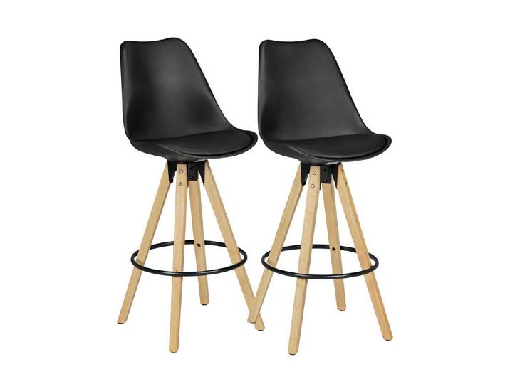 moebelfaktor Barhocker Ulfborg (2er Set, 2 St), Kunstleder, Sitzhöhe 72 cm, gepolstert, Tresenhocker, Metallgestell