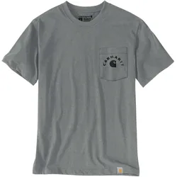 Carhartt, Arbeitsoberteil, WIP Koszulka Irvine Work WEATHERED ASH HEATHE (XXL)