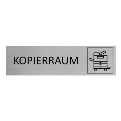 CombiCraft Aluminium Türschild Kopierraum 165x45mm mit 3M-Tape