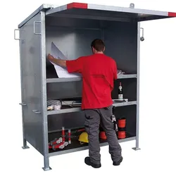 Axis Line BAUSTELLEN MINIBÜRO BAULEITER PLANHAUS - MINI-BÜRO FÜR JEDE BAUSTELLE - KRANBAR