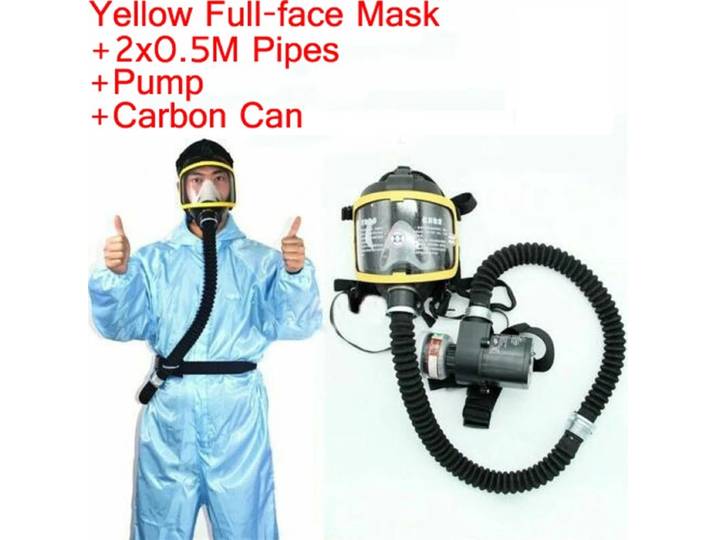 Masque à gaz complet/demi-visage alimenté par flux d'air Constant électrique, système respiratoire, dispositif de protection, sécurité sur le lieu de travail