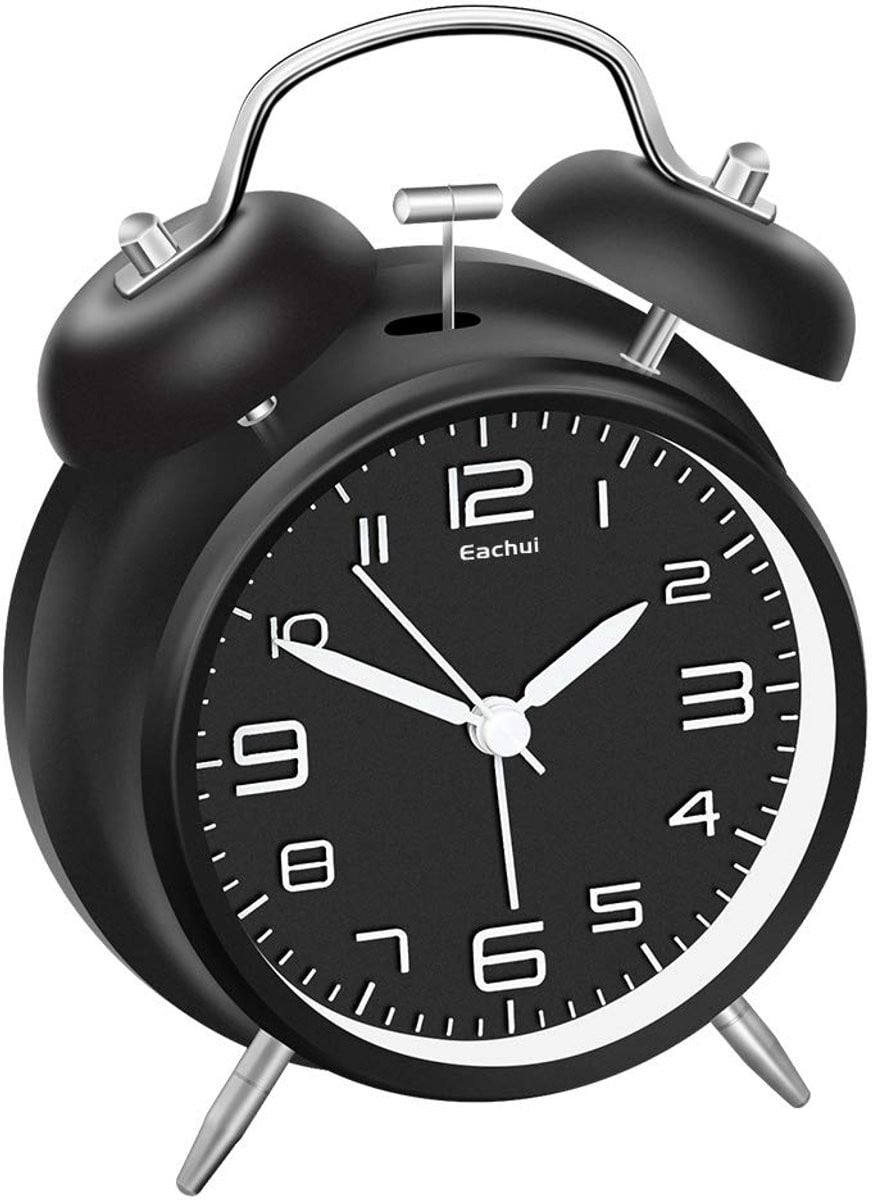Ynkkvre Kinderwekker - Analoge Alarmklok met Nachtlicht en Stille Werking