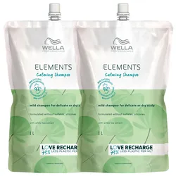 2L Wella Professionals Elements Calming Shampoo Refill Set (2 x 1000ml)
