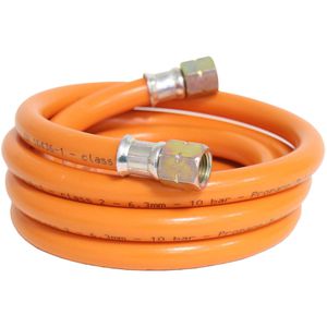 CFH Gasschlauch 522450, VS 200, max 10 bar, 2 m, für Butan- & Propangas, 2x Linksgewinde 1/4 Zoll