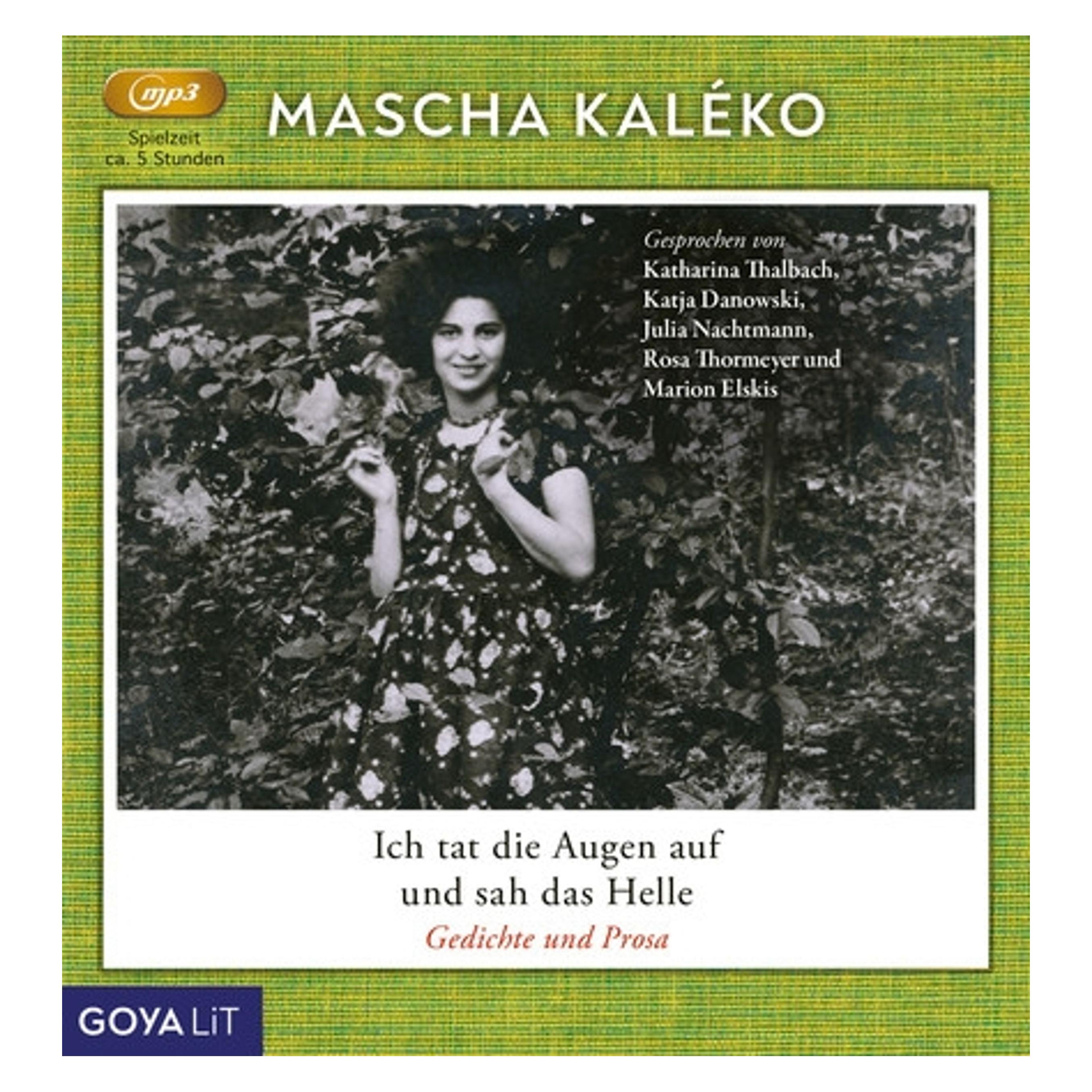 Jumbo Tucholsky:Ich tat die Augen.MP3-CD (Mascha Kaléko, Deutsch) (54722647)