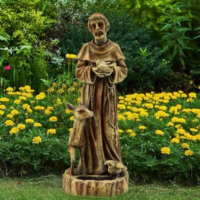 Erommy Outdoor Religious Sculpture, Garden Decor, Waterproof Sculpture, Suitable for Courtyard, Front porch, Patio