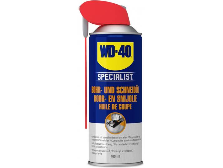 WD-40® Specialist Boor- & Snijolie - Verlengt de levensduur van snij- en boorgereedschap - Verbetert de afwerkingen van de zaagsnede - Werkt onder extreme druk - Smart Straw - 400ml
