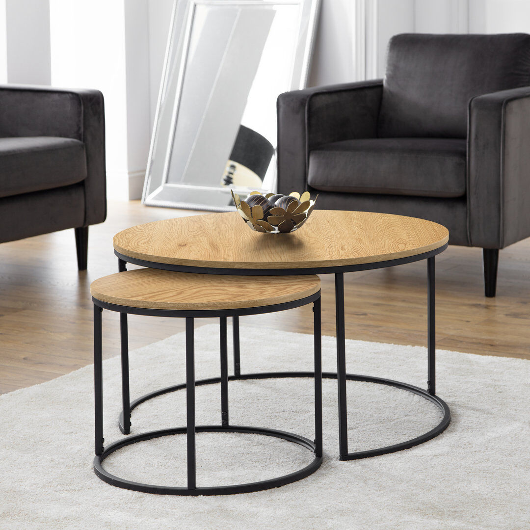 Mercury Amhurst Frame Coffee Table Oak 80cm W X 80cm D