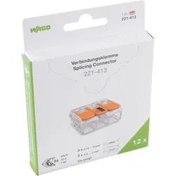 WAGO Verbindungsklemme 4mm2,transparent 221-413/995-012