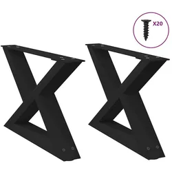 vidaXL, Tischbeine + Tischgestell, Qumonas
