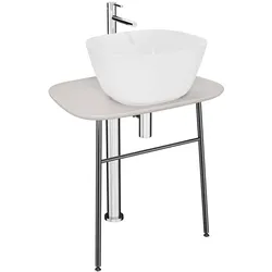 VitrA Plural Waschtischunterbau flach freistehend Höhe 66 cm Sandbeige Matt,81032 81032