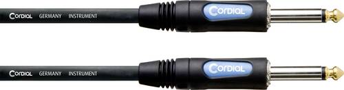Cordial 10396 Klinke Audio Anschlusskabel [1x Klinkenbuchse 6.3mm (mono) - 1x Klinkenbuchse 6.3mm (mono)] 3m Schwarz PVC-Mantel