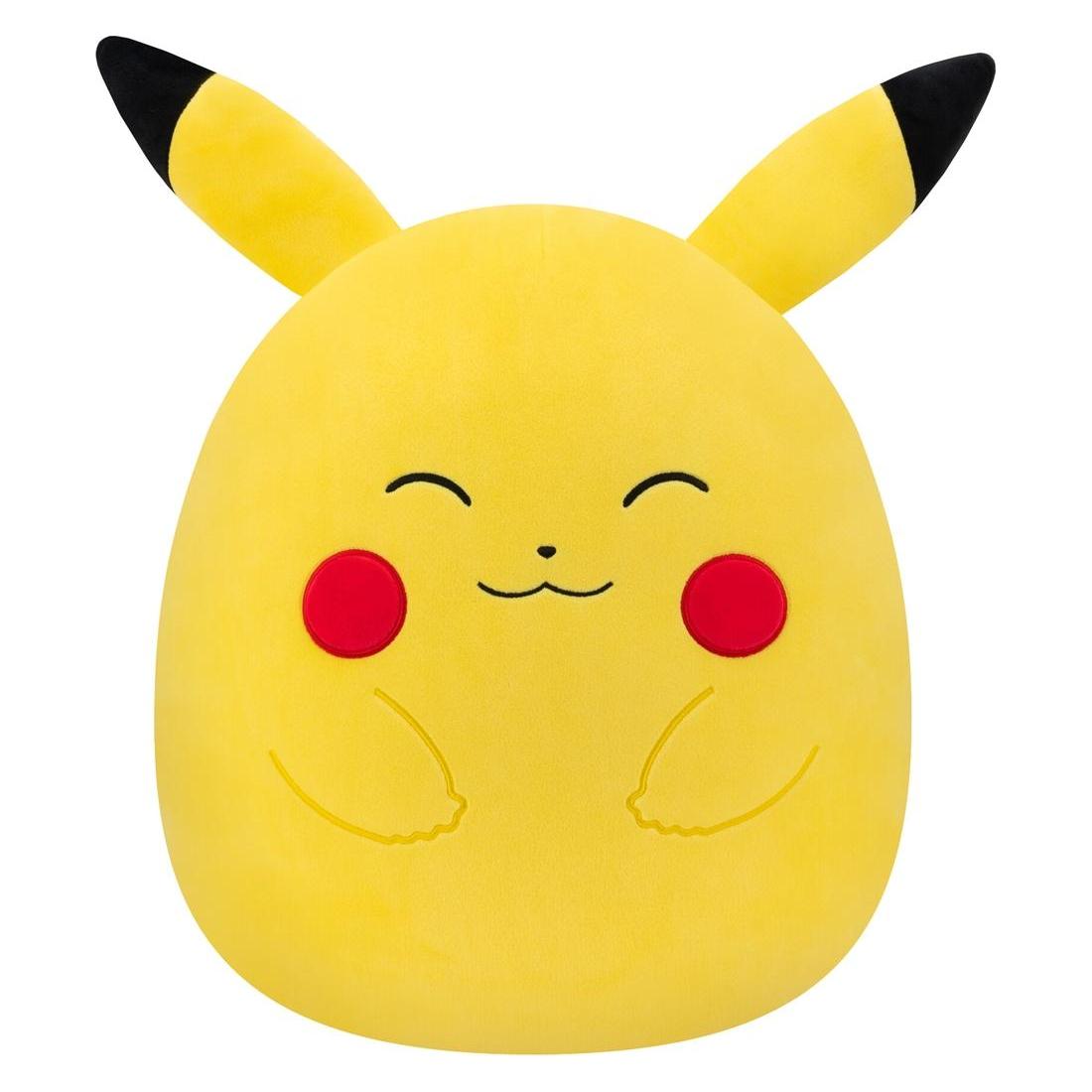 Jazwares Pokémon Squishmallows Plüschfigur Glückliches Pikachu 35 cm (35 cm) (SQPK00067)