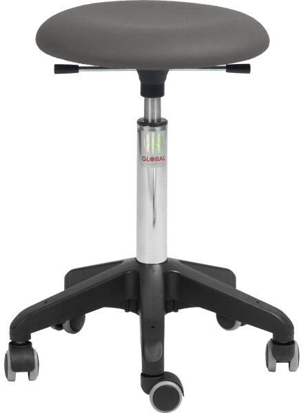 Global Beta Stol, Mørkgrå, Pure Kunstlæder, 57-76 Cm