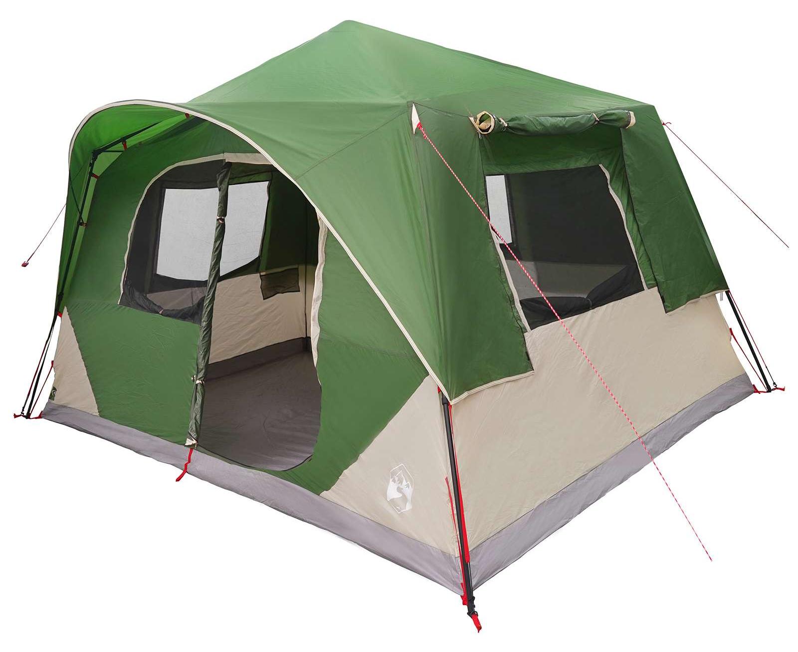 Sofort Zelt 8 Personen Grün Polyester und Stahl