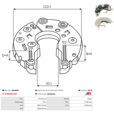 AS-PL Gleichrichter, Generator ARC4035