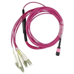 BlueOptics Dell 470-ABOI kompatibles MPO-4xLC Multimode OM4 Patchkabel 7.5 Meter (7.50 m), Netzwerkkabel