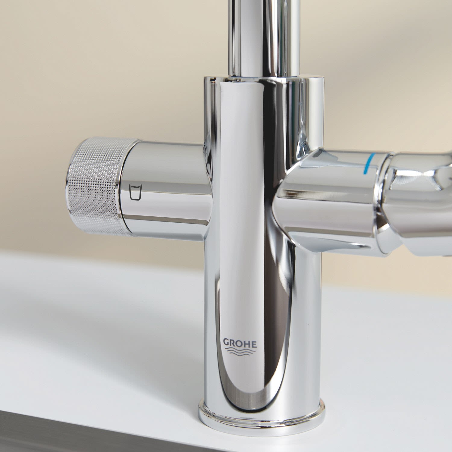 Grohe Blue Pure Start Einhand-Spültischbatterie Starter Set mit Ultrasafe Filter, Küchenarmaturen, 30594000, chrom