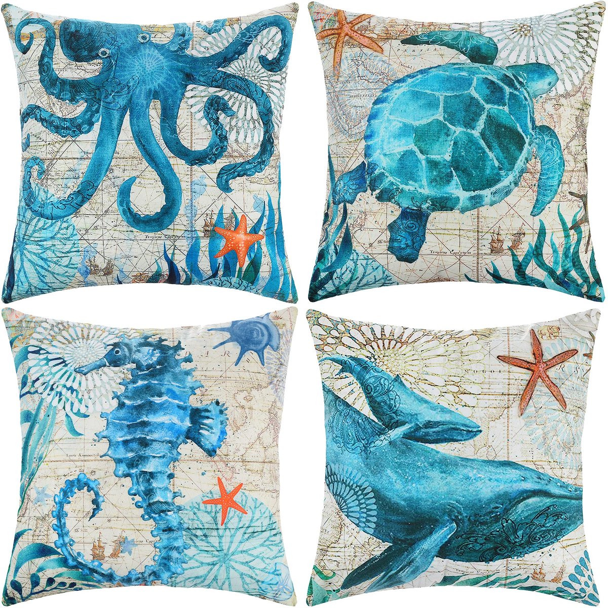 Ibenzoa Set van 4 Boho Stijl Kussenslopen voor Woondecoratie en Comfort