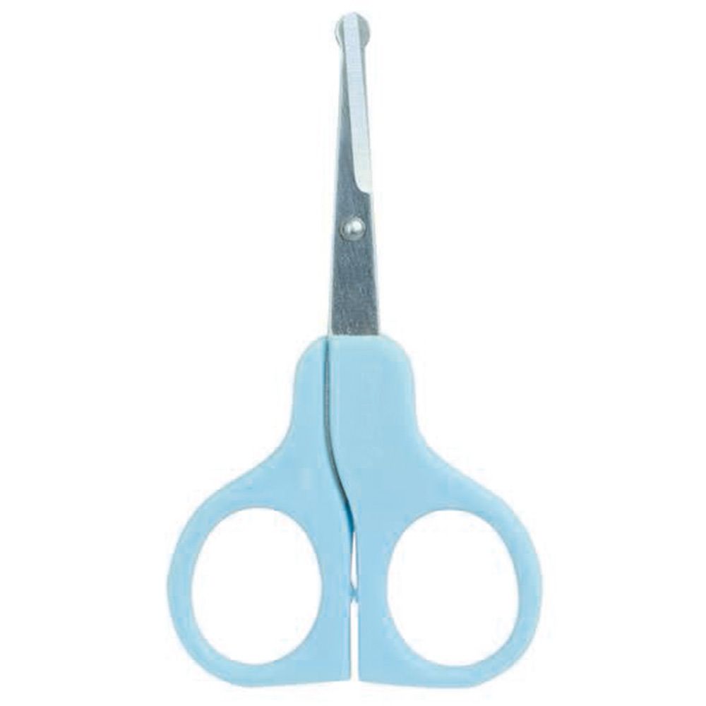 Babyschere 9 cm gerade blau 1 St Schere