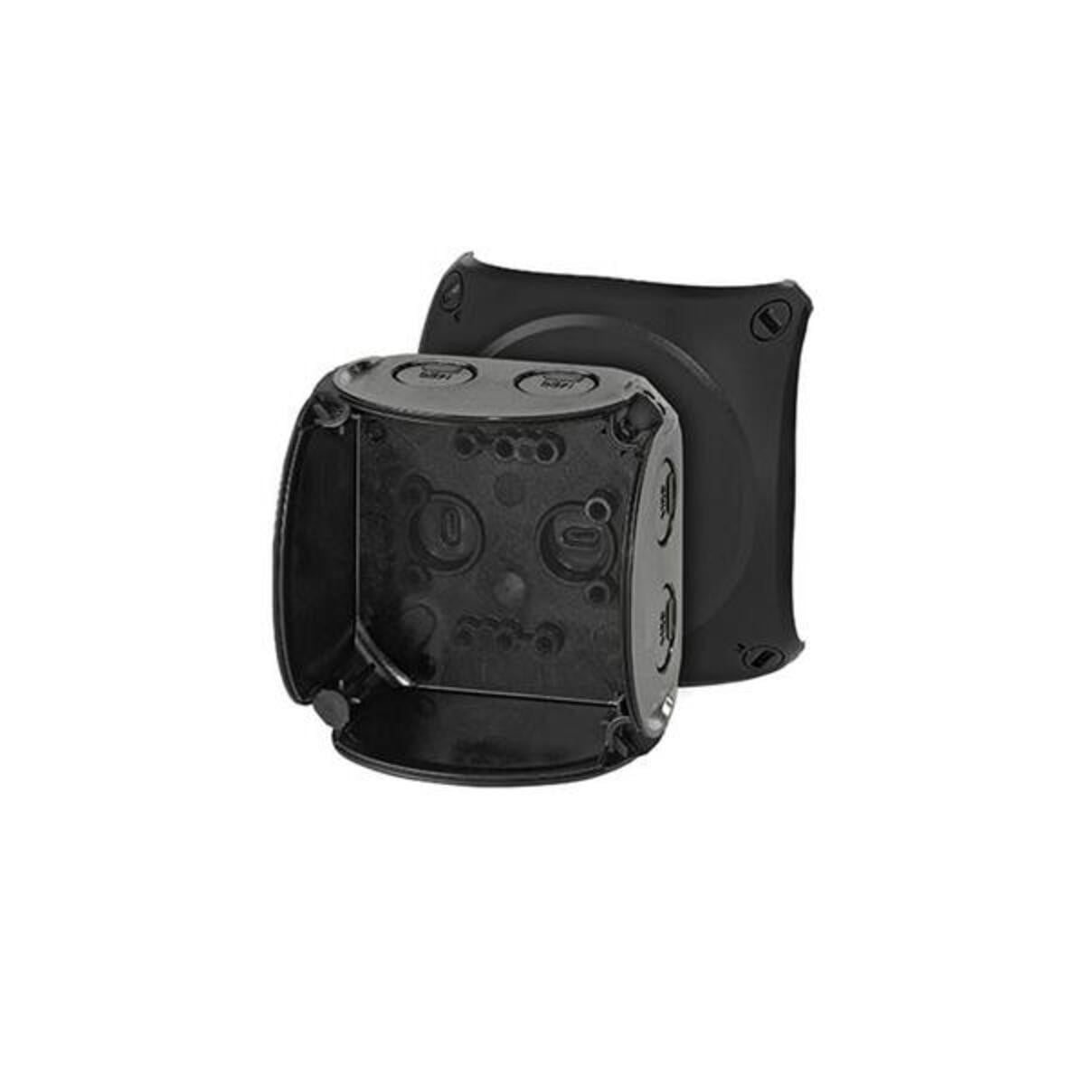 Hensel verdeeldoos type KF 0200 B, 2,5 mm², zonder klemmen, zwart