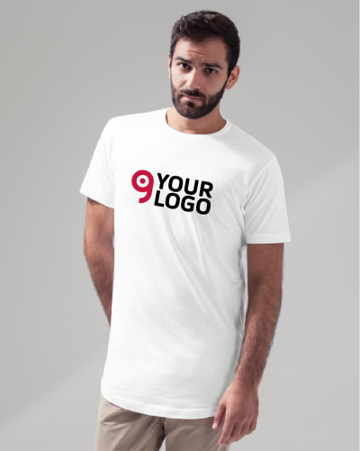 T-shirt lunga sagomata Personalizzate o neutre Build Your Brand