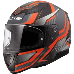 LS2 FF353 Rapid II Flitz Integralhelm orange-grau - 3XL (65/66)