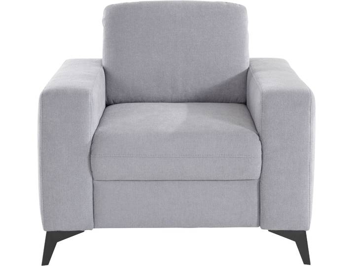 Lounge-Sessel, Luxus-Microfaser Altara Nubuck, Silber, 98×88×88 cm, Feucht Abwischbar, Modern, Places of Style