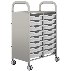 Werkstarck, Transportwagen, Doppeltrolley CALLERO Plus mit Boxen (250 kg)