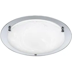 18W LED Decken Lampe Wohn Zimmer Beleuchtung Glas Dekor Leuchte satiniert