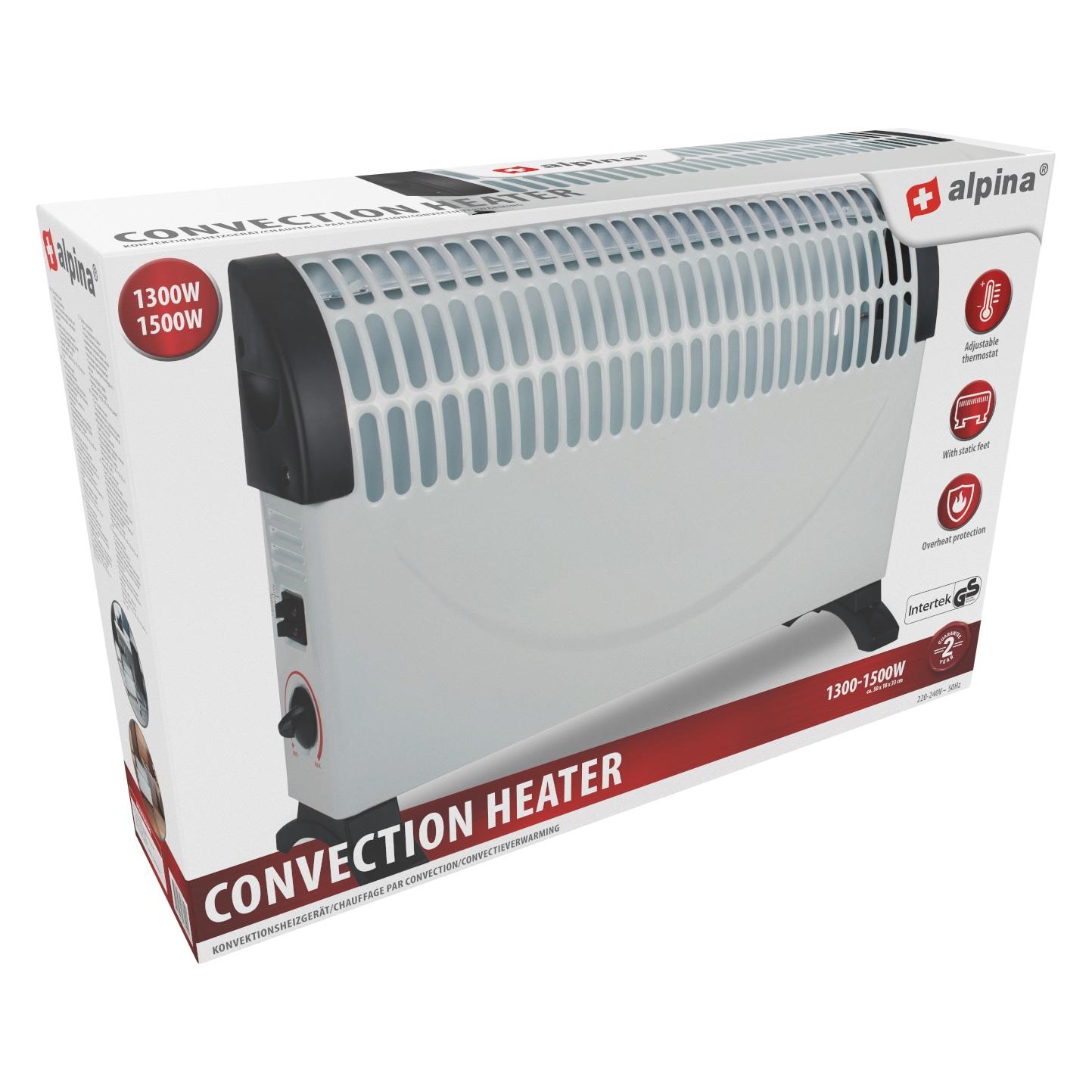 Alpina Heizdecke 3 Heizstufen mit Fernbedienung (1500 W) (8711252174457)