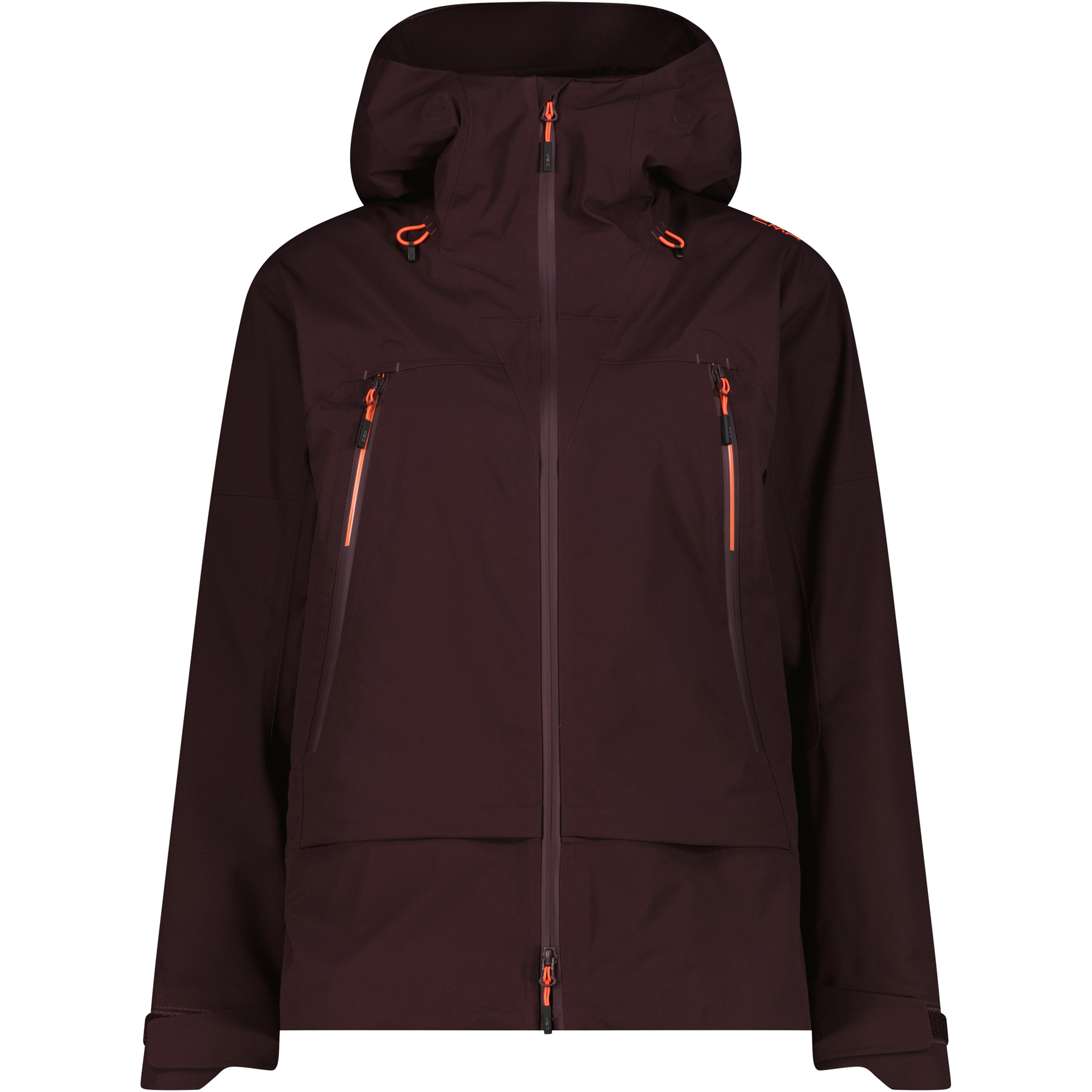 CMP Damen Regenjacke rot Größe XXS Freeride | Skifahren Wasserdicht Wasserabweisend