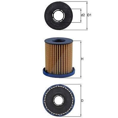 Mahle Ölfilter [Hersteller-Nr. OX1350] für Vauxhall, Opel