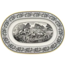 Audun Ferme Platte 34 cm oval