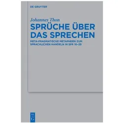 Thon:Sprüche über das Sprechen, Fachbücher von Johannes Thon
