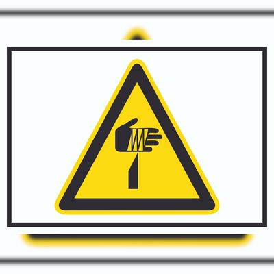 HB-Druck Achtung Spitzer Gegenstand Symbol A2 (420x594mm) Schild