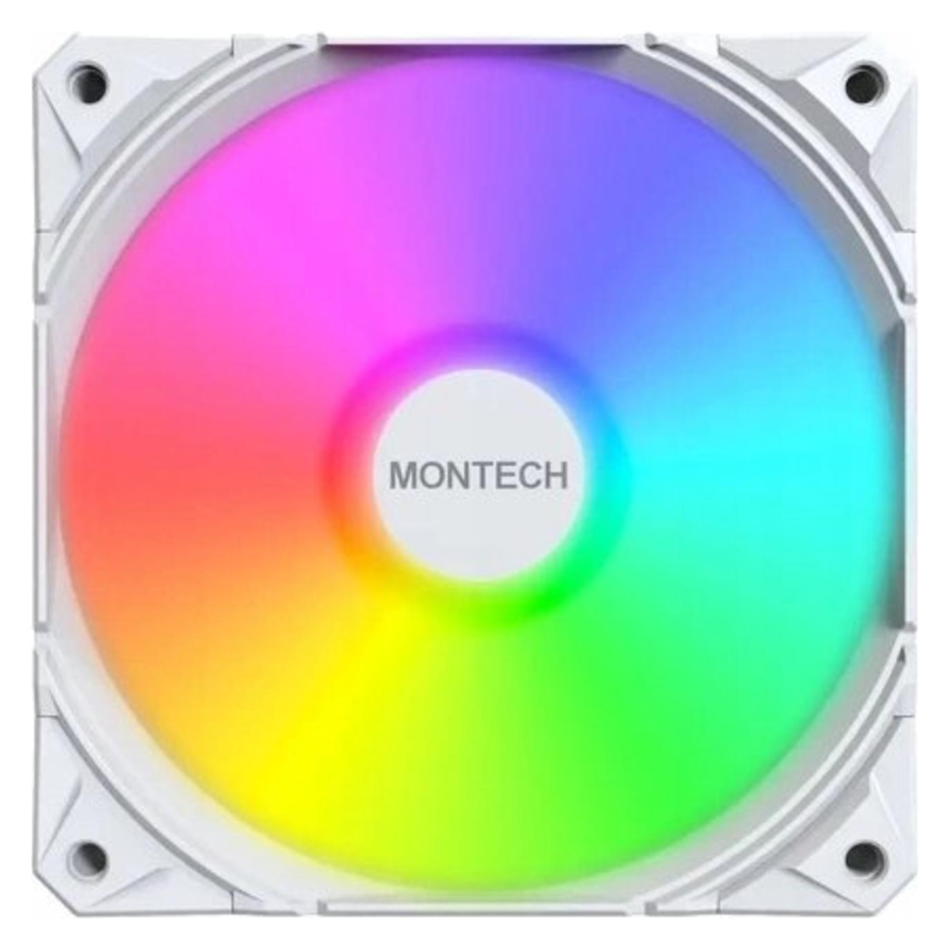 Montech Wentylator Wentylator E28 ARGB PWM White 120mm (120 mm) (E28 ARGB (W))