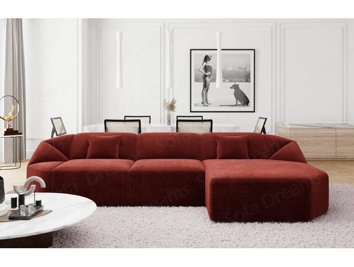 Stoff Ecksofa Cabrera L-Form Kurz