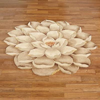 Touch of Class Melody Round Rug Beige, 5' Round, Beige